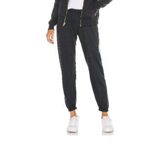 Aviator Nation Rainbow Pink Bolt Sweatpants Sz S